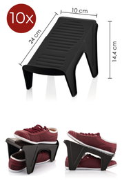 Aberto Design Juego de rampas para zapatos (10 piezas) - Negro